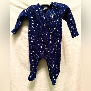 Nike Navy Star Pattern Kids Footie